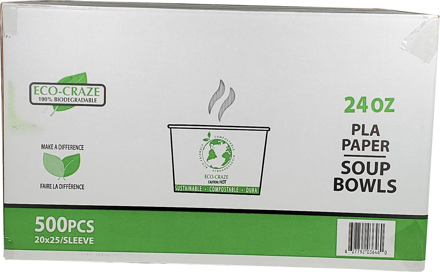 Eco-Craze - PLA 24oz Soup Paper Cup