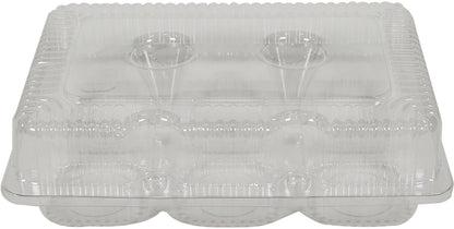 Vespa - 6 Regular Muffins Container - 8.5" x 5.876" x 2.5" - PET - VEL-021