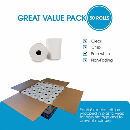 Eco-Craze - 3 1/8" x 180' Paper Rolls - Thermal